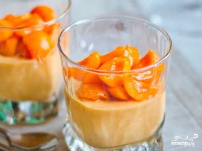 Рецепт абрикосовой панны котта