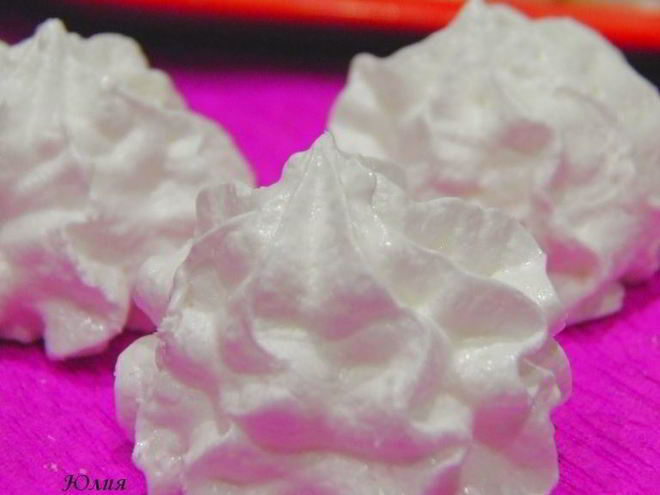 Рецепт безе с крахмалом