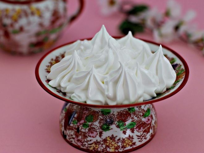 Рецепт крема мокрое безе для украшения