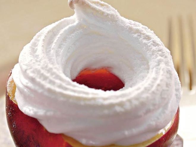 Рецепт нектаринов с безе