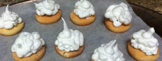 печенья-безе с черной смородиной. Шаг 9