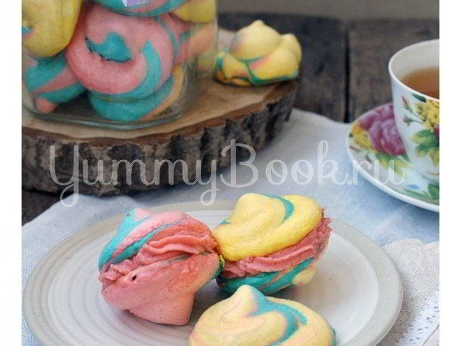 Рецепт разноцветного безе