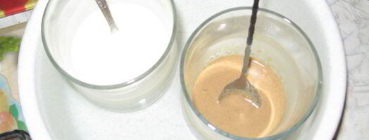 шоколадный бисквит с безе, крем с ноткой мокко. Шаг 10