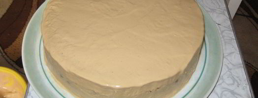 шоколадный бисквит с безе, крем с ноткой мокко. Шаг 12