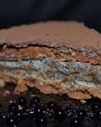 Торт-безе с маково-сливочным кремом