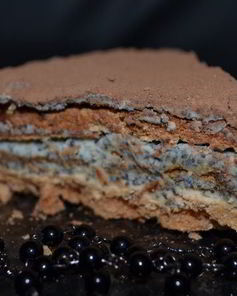 Торт-безе с маково-сливочным кремом