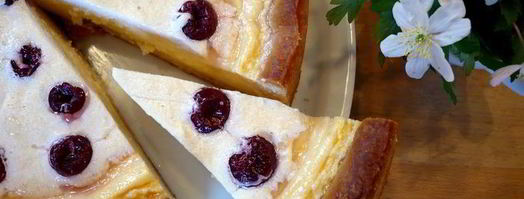 творожный десерт с пудингом и вишневым безе чизкейк. Шаг 9