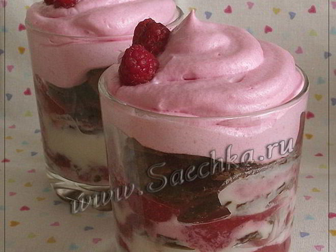 Рецепт десерта со взбитыми сливками