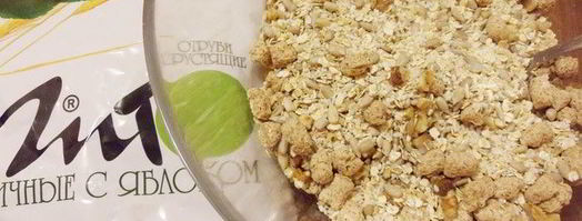 домашняя гранола с отрубями. Шаг 4