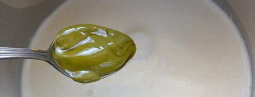 фисташковая панна котта с мандаринами. Шаг 3