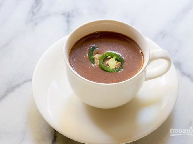 Рецепт горячего шоколада с острым перчиком