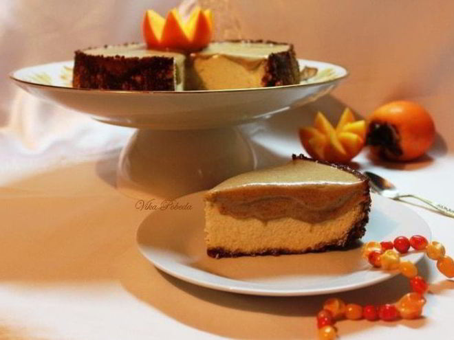 Рецепт чизкейка халва-хурма