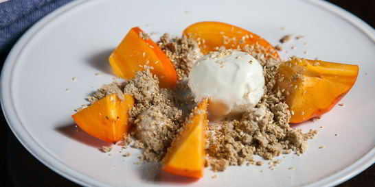 Десерт Хурма и халва