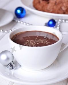 Горячий шоколад с халвой