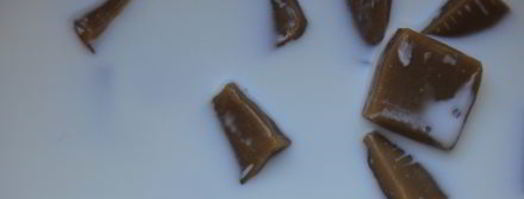 грушевые лодочки с пряником и халвой. Шаг 11