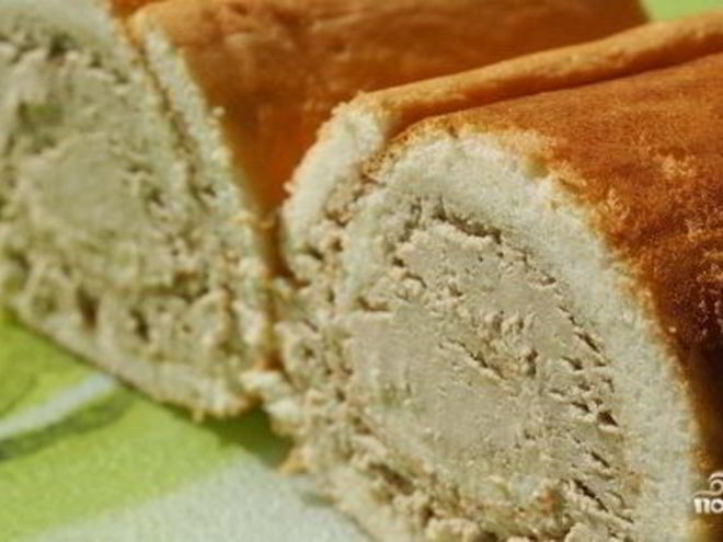 Рецепт рулета из халвы