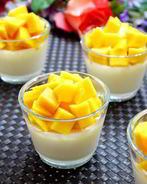 Кокосовое желе с манго