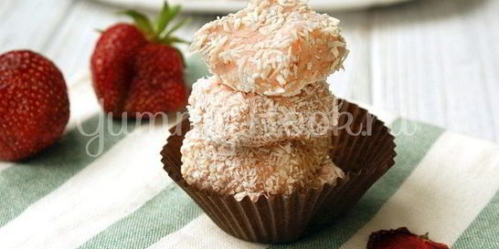 Домашние клубничные конфеты