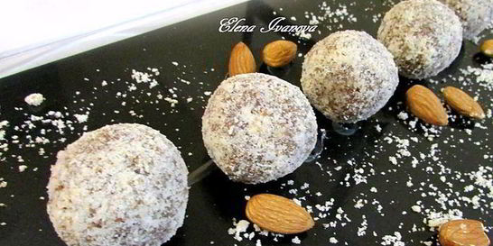 Имбирные конфеты с финиками и миндалем