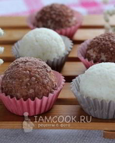 Кокосовые конфеты с фундуком