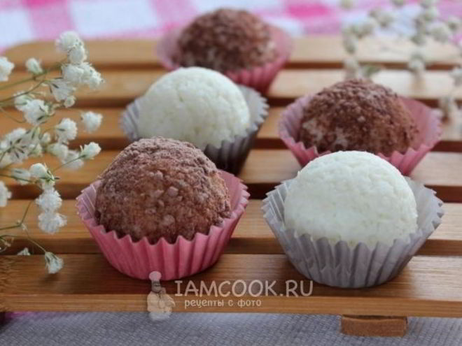 Рецепт кокосовых конфет с фундуком
