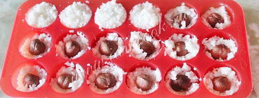 кокосовые конфеты с фундуком. Шаг 8