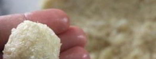 кокосовые конфеты с миндалем и шоколадом. Шаг 5