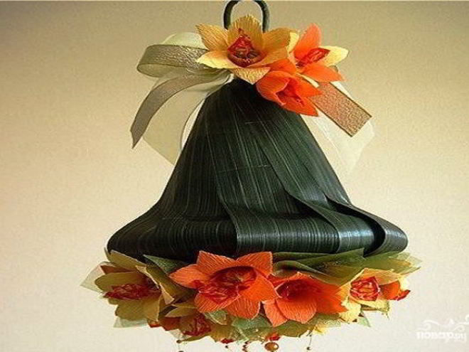 Рецепт колокольчика из конфет