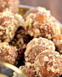 Конфеты Ежики с растопленными ирисками