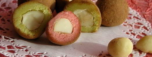 конфеты из марципана с орехом макадамия. Шаг 7