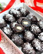 Натуральные конфеты Финики с миндалем в шоколаде