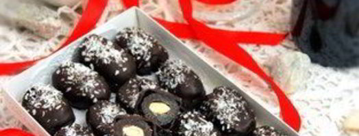 натуральные конфеты финики с миндалем в шоколаде. Шаг 9