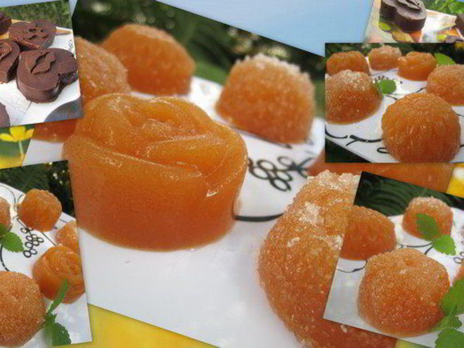 Рецепт персикового мармелада и шоколадно-мармеладные конфеты