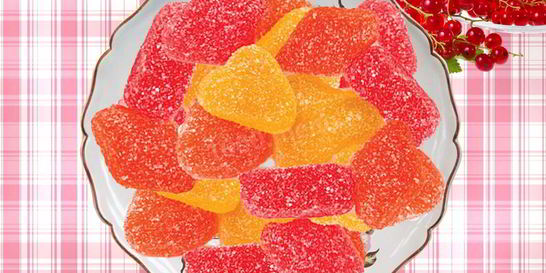 Желейные конфеты из сока смородины