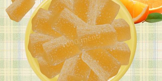 Желейные конфеты с апельсиновым соком