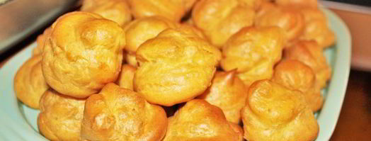 бинье с кремом шантильи, покрытый шоколадным ганашем. Шаг 9