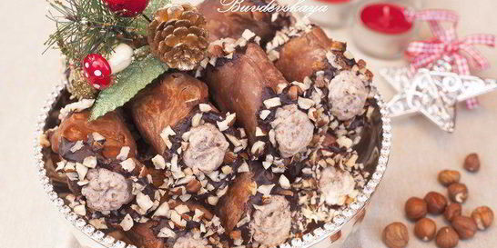 Канноли с каштановым кремом