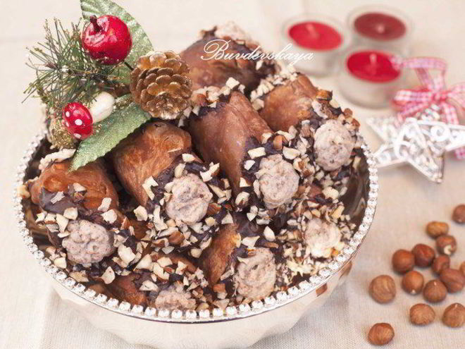 Рецепт каннолей с каштановым кремом