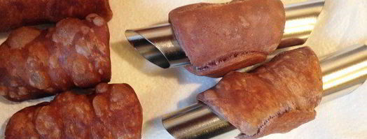 канноли с каштановым кремом. Шаг 4