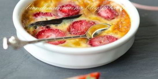 Клубничный крем-карамель