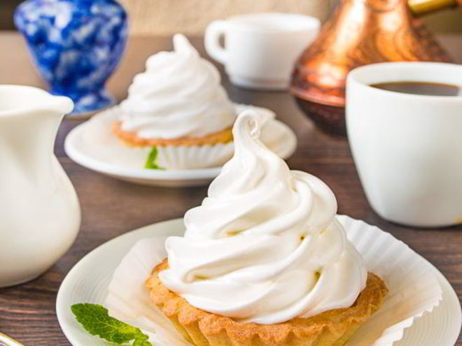 Рецепт корзиночек с белковым кремом