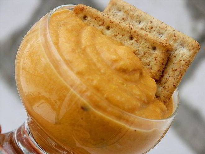 Рецепт крема-пюре из запеченых тыквы, айвы и яблока