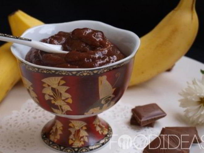 Рецепт шоколадна-бананового крем