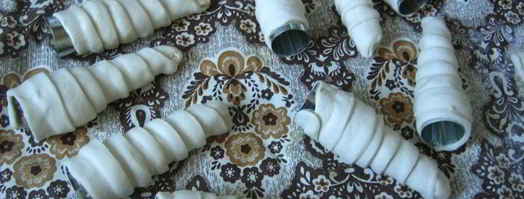 слоеные трубочки с белковым кремом. Шаг 3