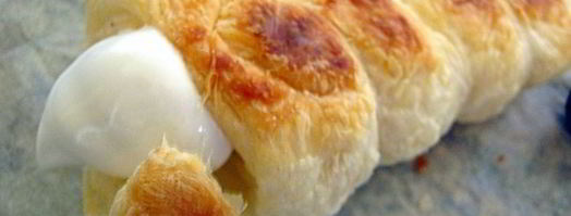 слоеные трубочки с белковым кремом. Шаг 7