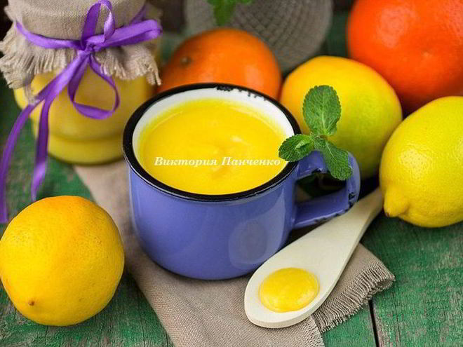 Рецепт цитрусового курда