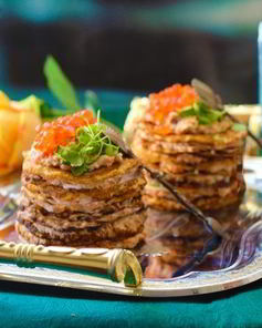 Закусочный мини-крепвиль с творожным кремом