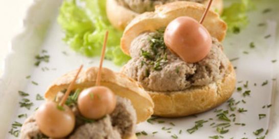 Заварные булочки с кремом из утки