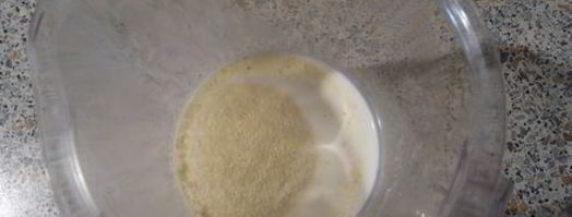 манный пудинг с белым шоколадом. Шаг 4