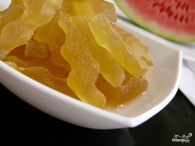 Рецепт мармелада из арбузных корок